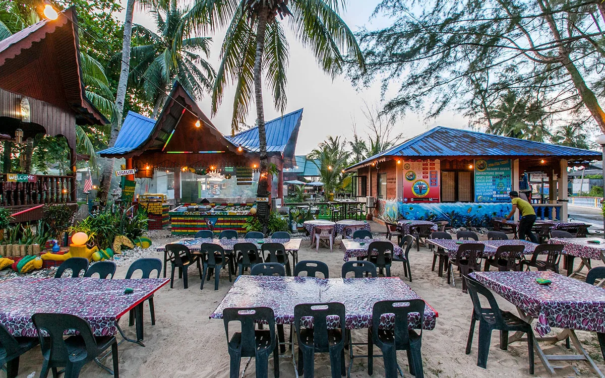 Beach Front Restaurant at New Asta Graha Homestay