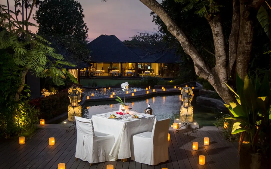 In-Villa Private Pool Dining at The Light Exclusive Villas and Spa