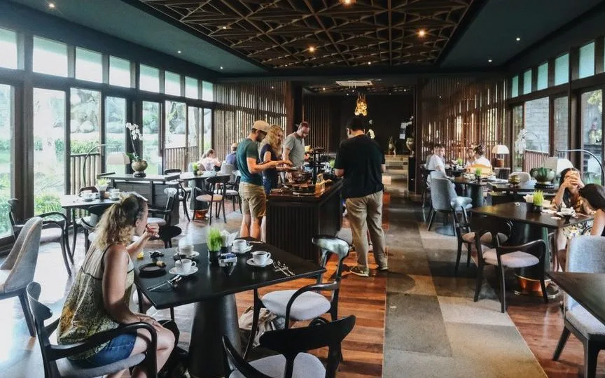 Lumbung Restaurant at The Lumbung Wood Villa