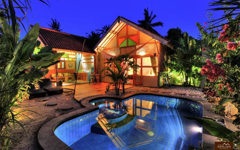 Samalama Oceanfront Restaurant at Villa Samalama - Gili Air