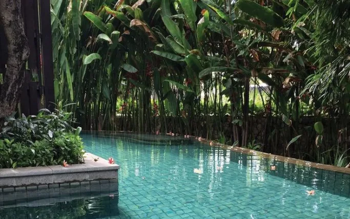 Signature Floating Pool Breakfast at The Forest Villa
