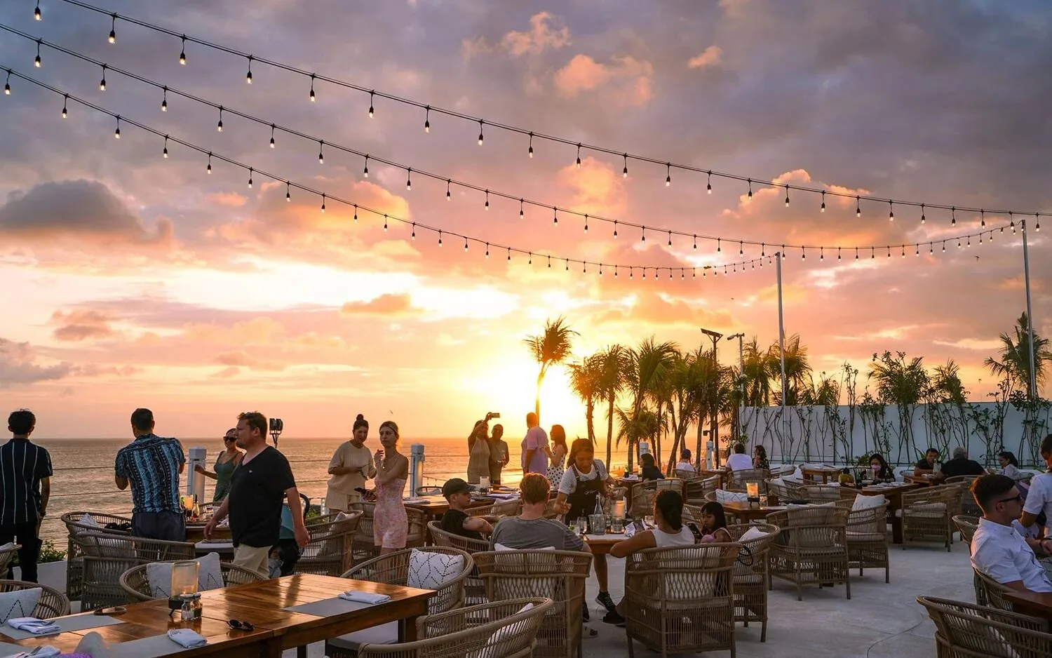 Sunset Terrace & Bar at Domisili Villa Canggu Bali By Fays Hospitality