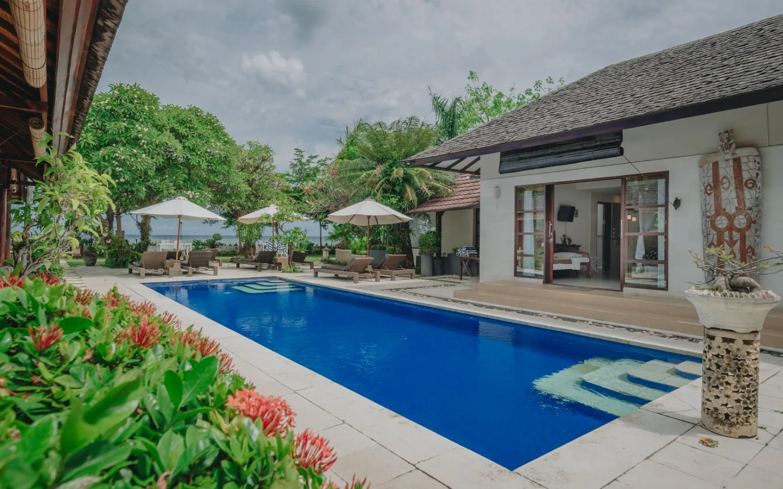 The Frangipani Lounge at Frangipani Beach Hotel