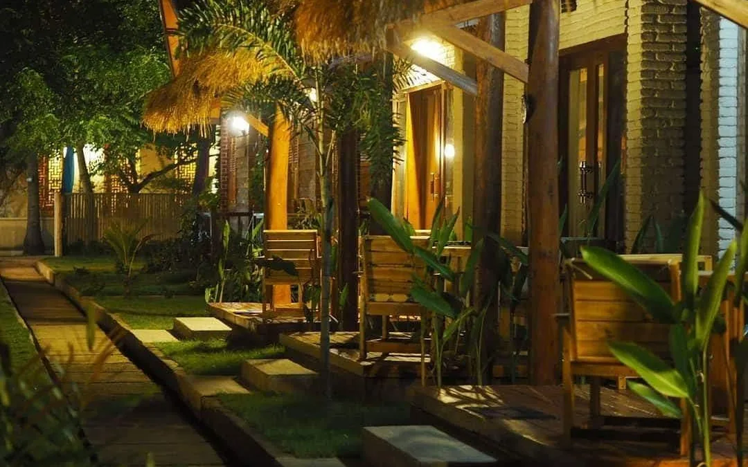 The Gili Beach Club & Lounge at Gili Escape Bungalow