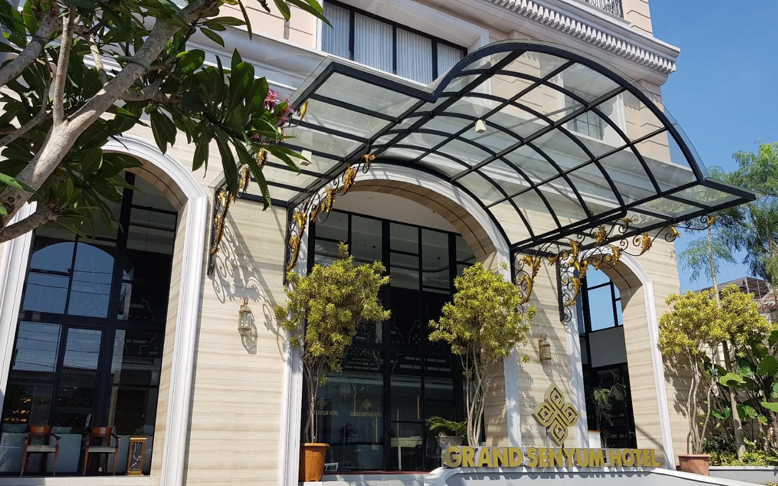 The Lobby Lounge at Grand Senyum Hotel