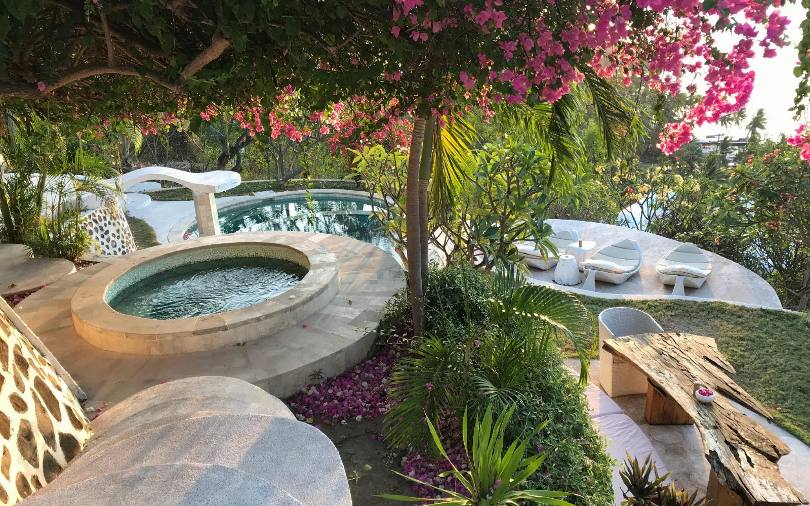 The Mentigi Beach Club & Lounge at Mentigi Bay Dome Villa  Lombok