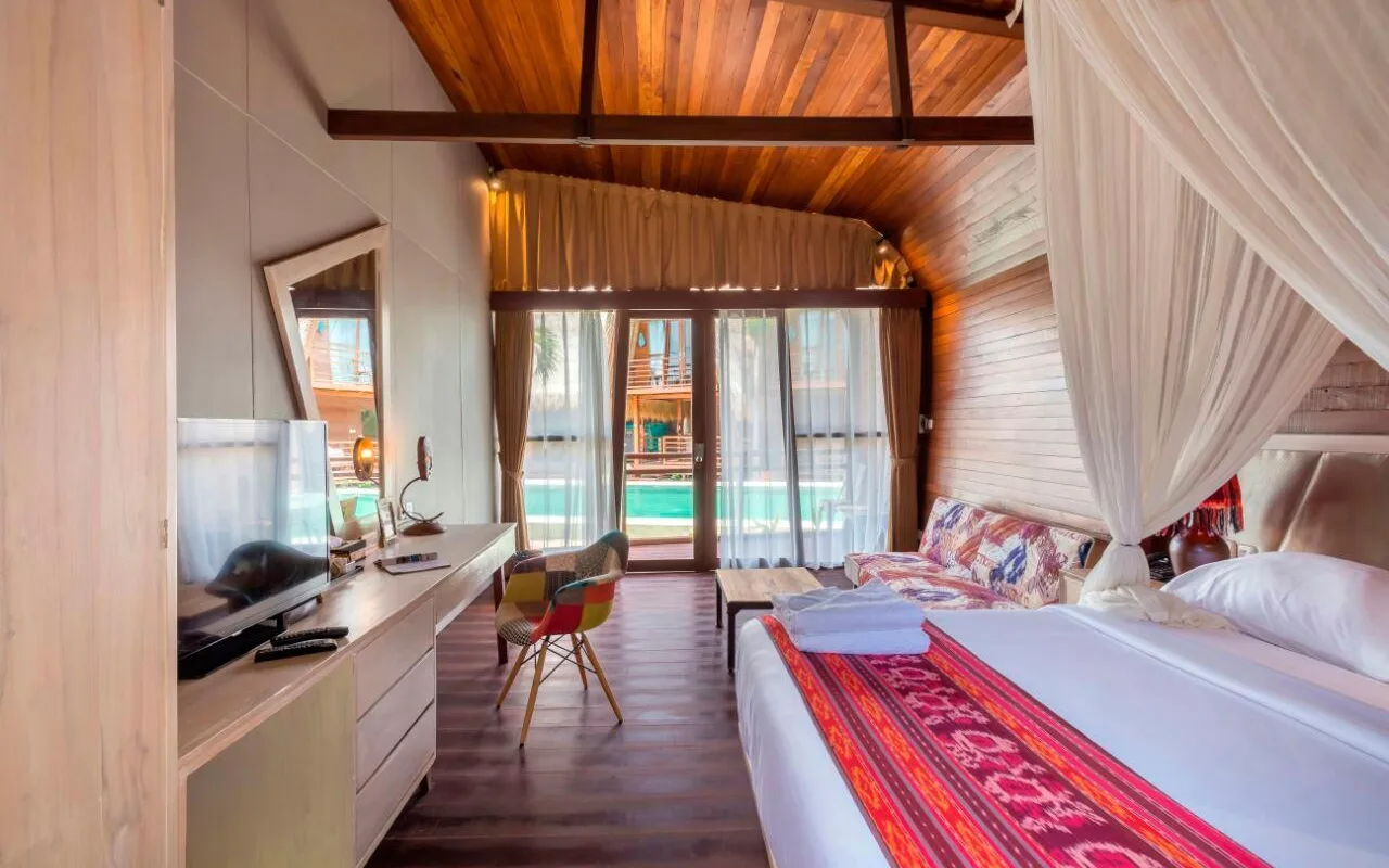 The Mola2 Beach Club & Lounge at Mola2 Resort Gili Air Lombok