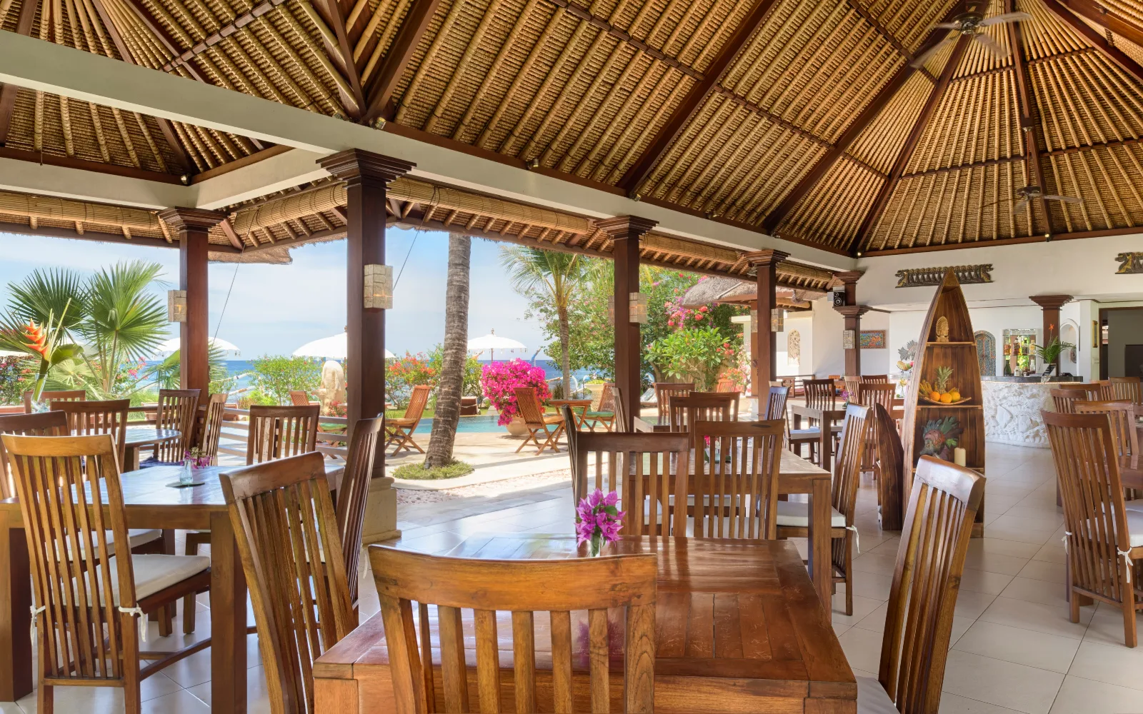 The Palm Lounge at Palm Garden Amed Beach & Spa Resort Bali