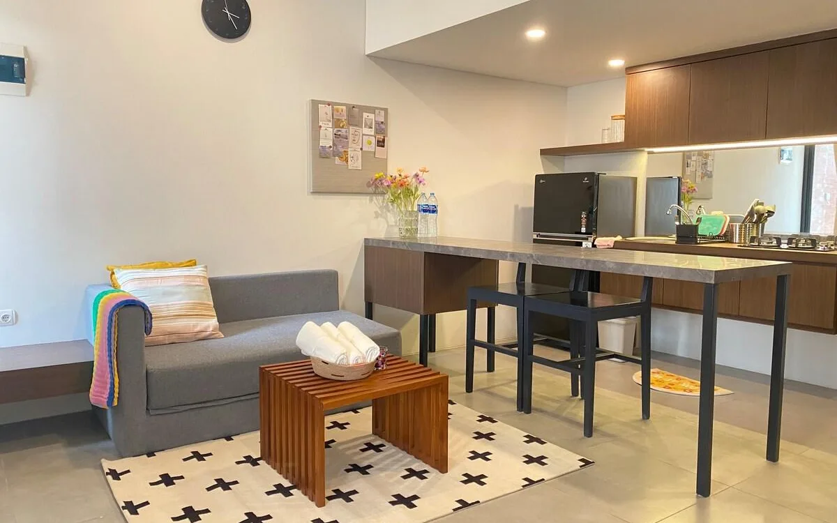 The Restaurant at 2BR HappyStay at Freja BSD @lalerooms close to ICE