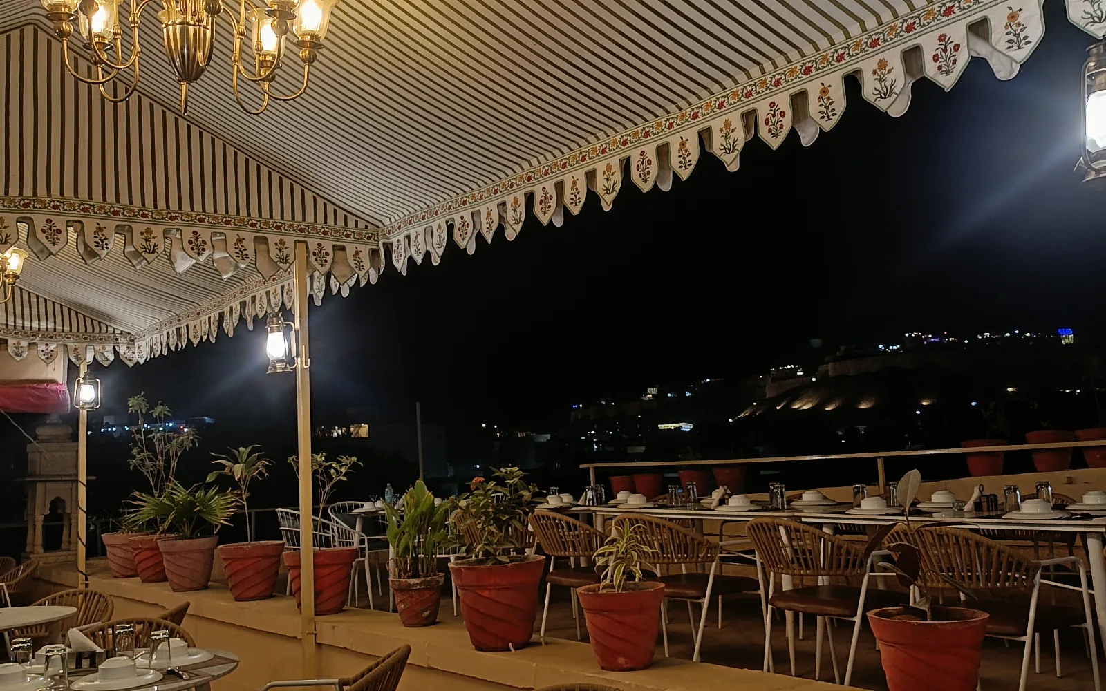 The Terrace Lounge at De Moksha Eco Friendly Boutique Resort
