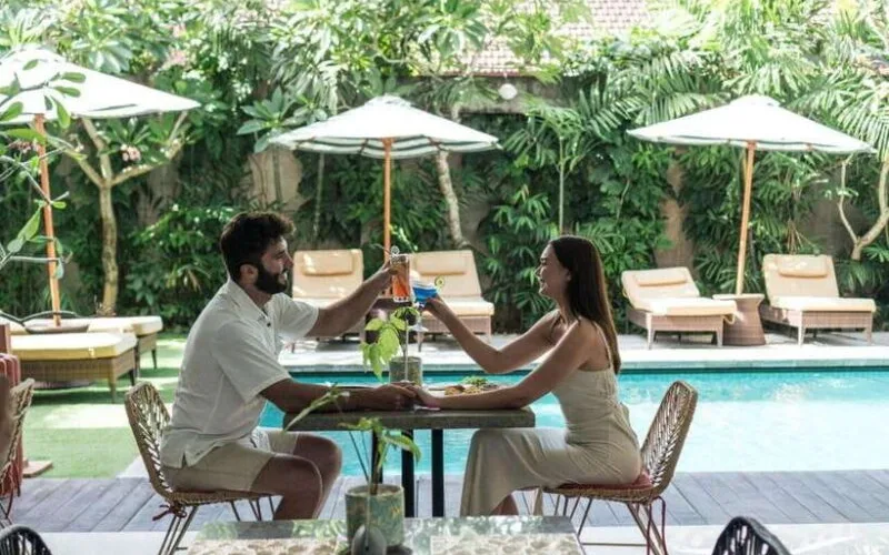 The Terrace Lounge at The Bidadari Villas & Spa Umalas, between Seminyak and Canggu