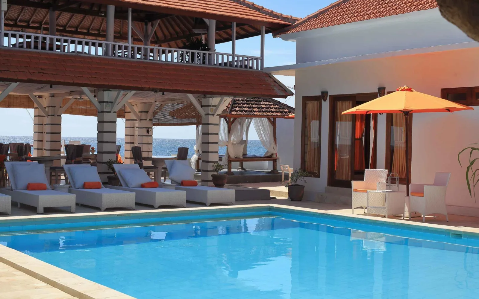 The Terrace Lounge at Villa Agung Beach Inn