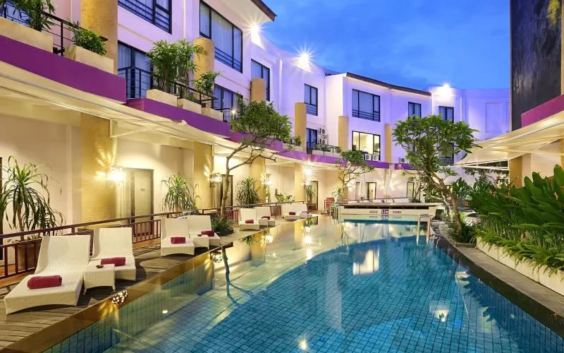 Lotus Spa & Lagoon Pool at Kuta Central Park Hotel