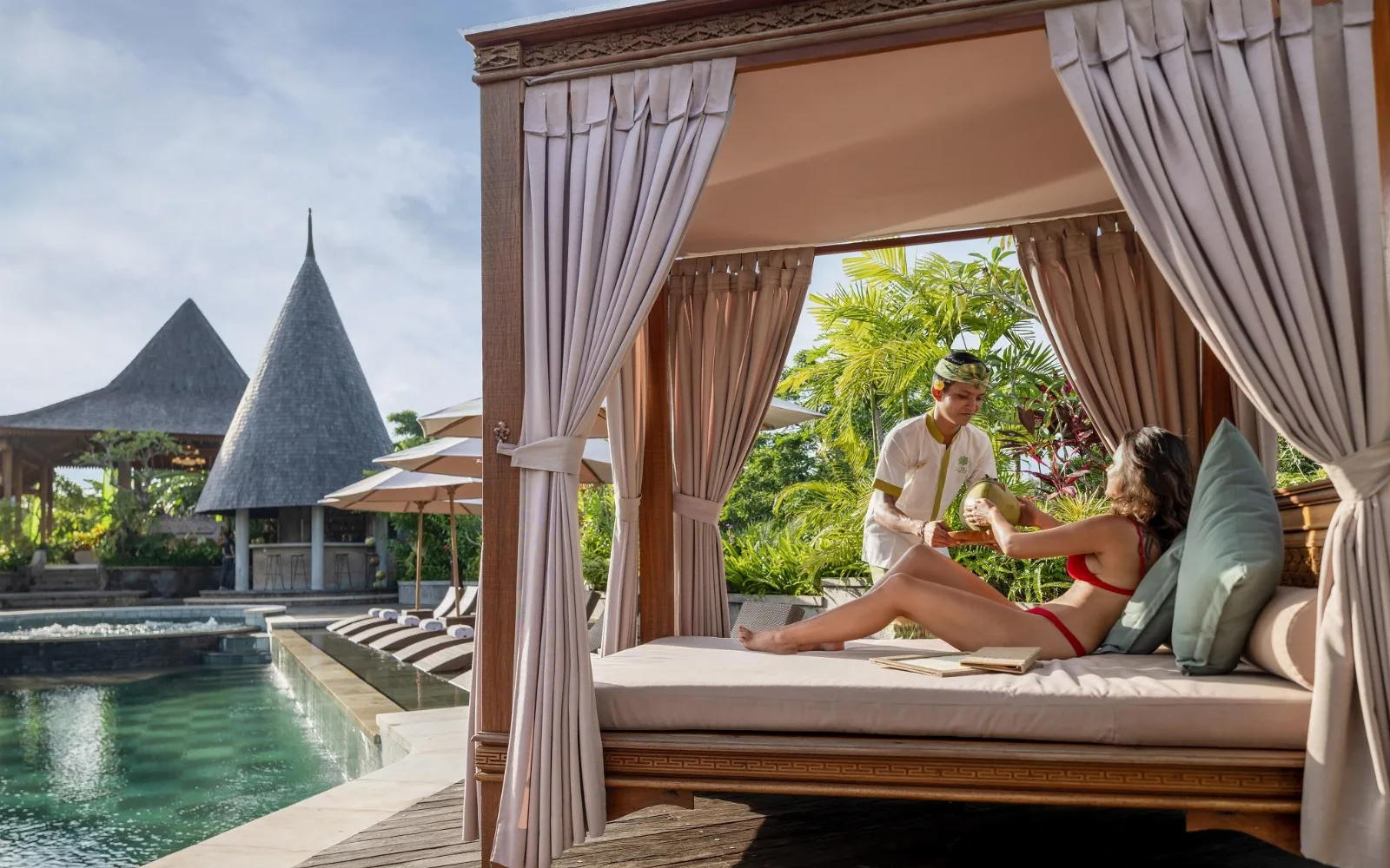 Lotus Swimming Pool at The Alena Resort A Pramana Experience