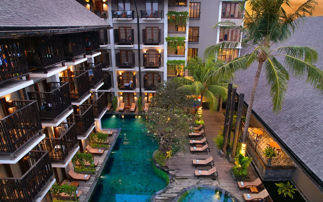 The Oasis Spa & Lagoon Pool at THE 1O1 Bali Oasis Sanur
