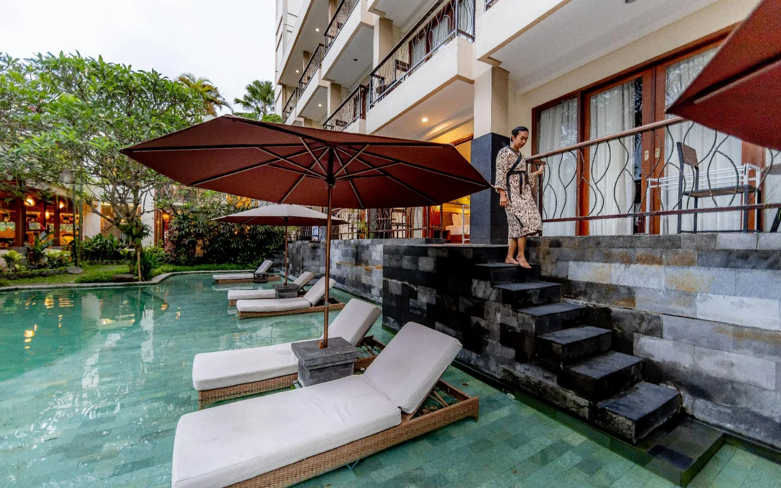 Outdoor Lagoon Pool at Anumana Ubud Hotel