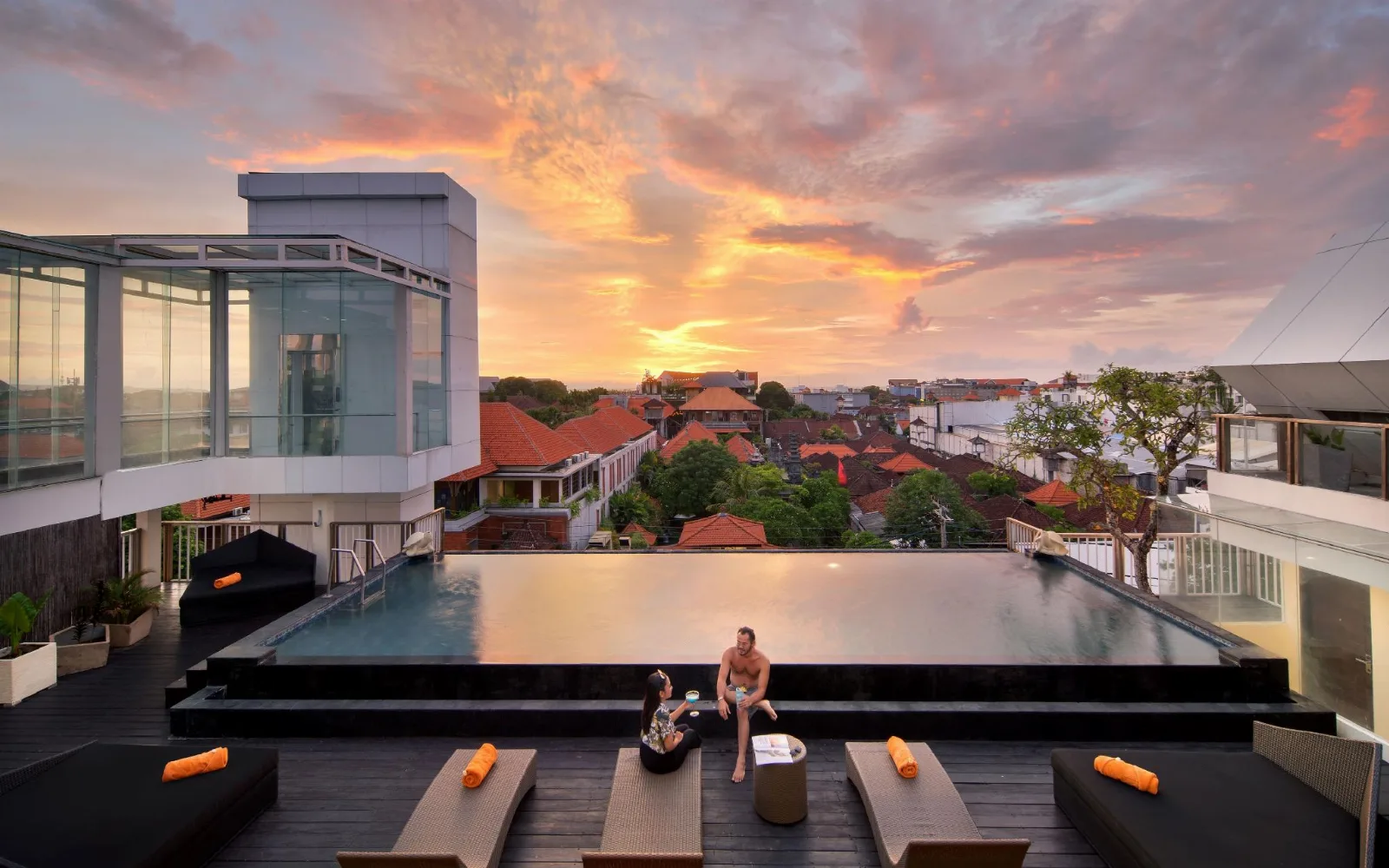Outdoor Lagoon Pool at Fashion Hotel Legian