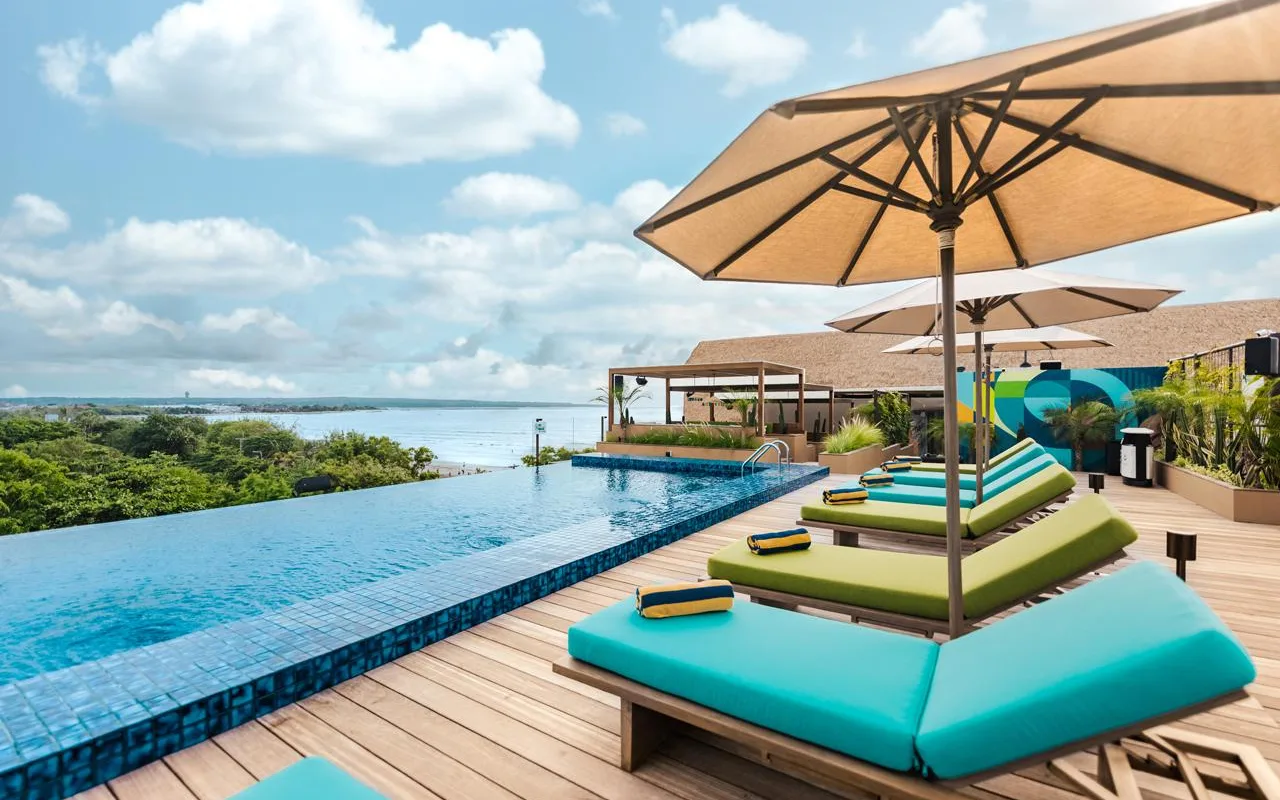 Outdoor Lagoon Pool at Mamaka Bali