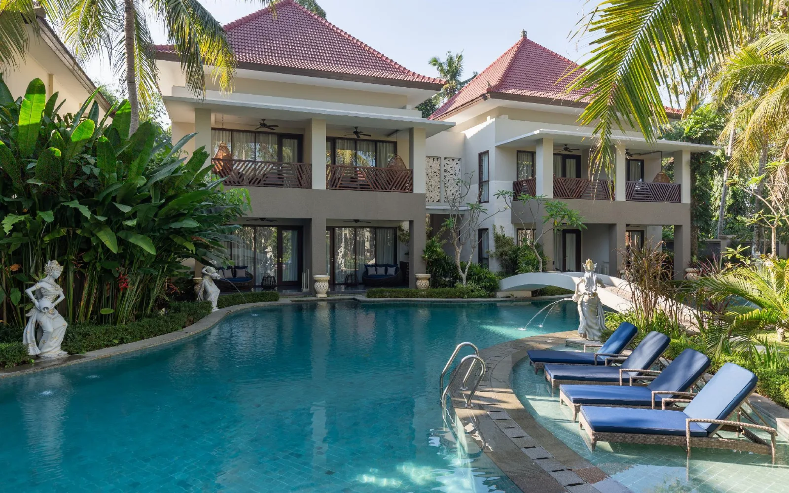 Outdoor Leisure Pool at The Gantari Ubud Hotel & Villa