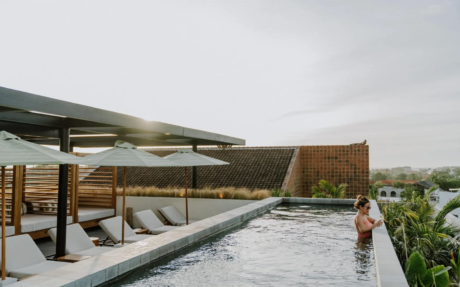 Outdoor Leisure Pool at The Komu Canggu Bali