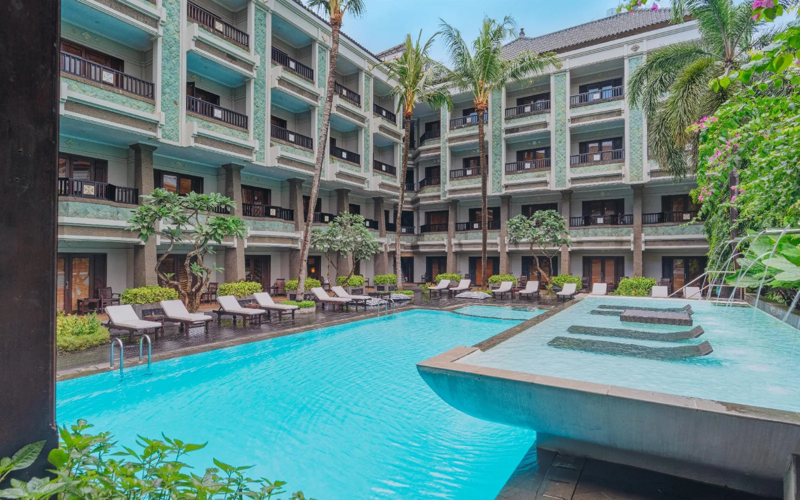 Outdoor Leisure Pool at The Vira Bali Boutique Hotel and Suite