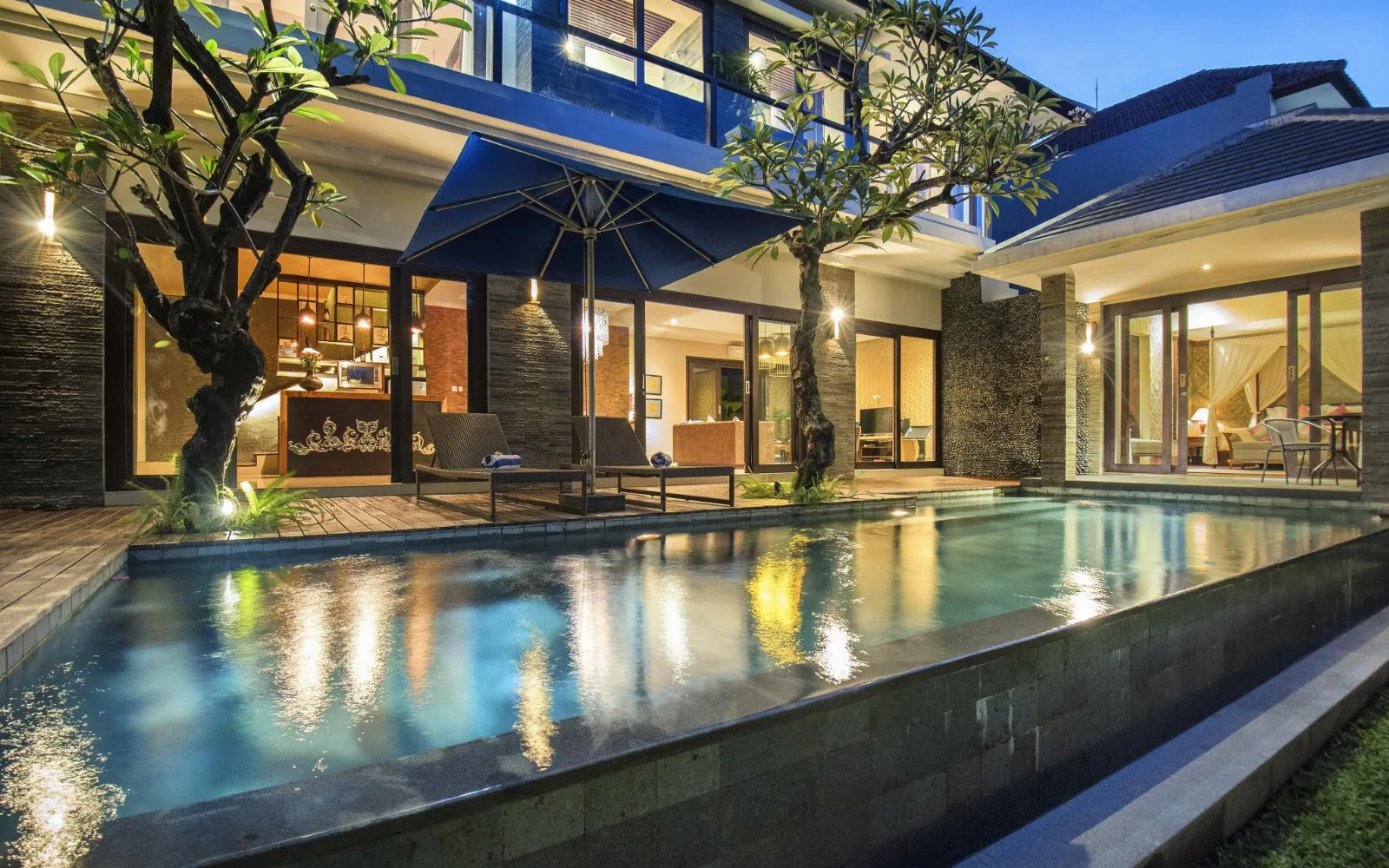 Private Plunge Pool & Sun Deck at Natya Villa Jimbaran