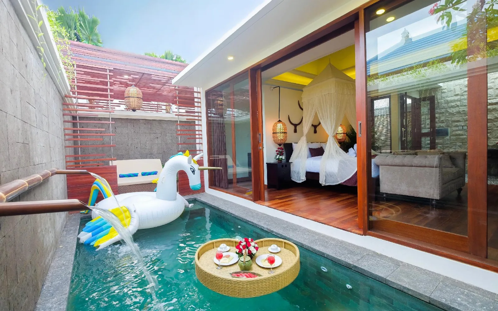 Private Wellness & Spa at Private Villa Bougainville