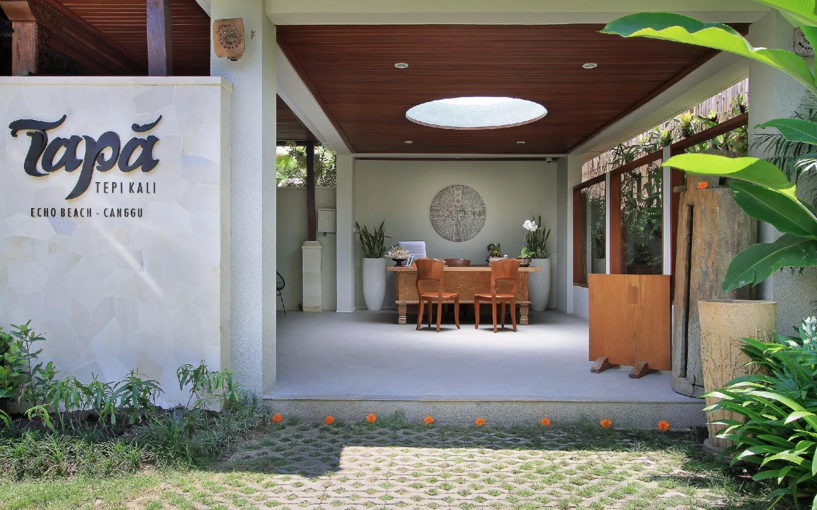 Riverside Courtyard Pool at Tapa Tepi Kali Canggu by Pramana