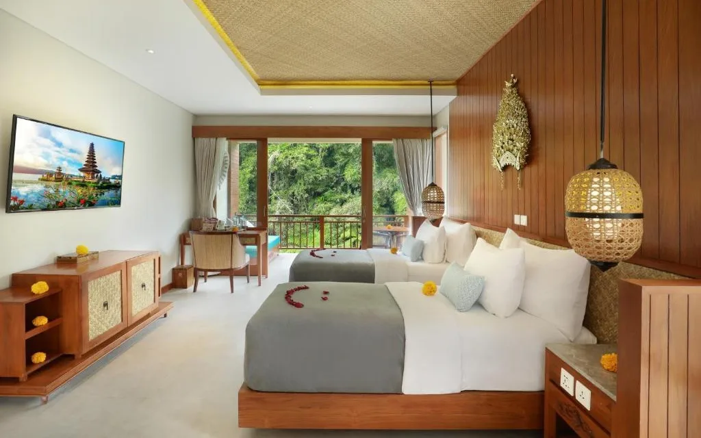 Suite Twin Forest View with Public Infinity Pool Spa Sanctuary