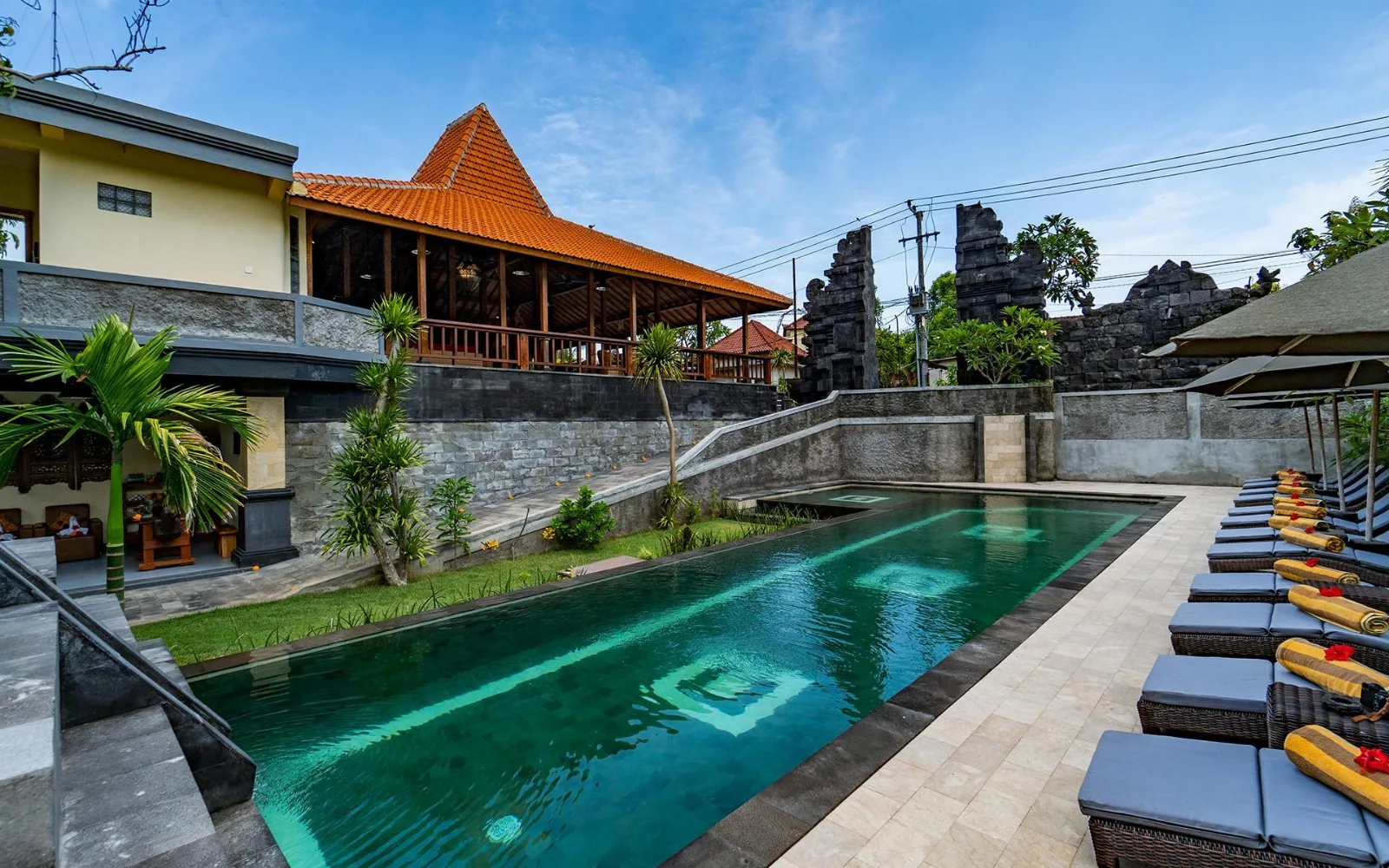 Tropical Garden Swimming Pool at Tapa Bale Gede by Pramana