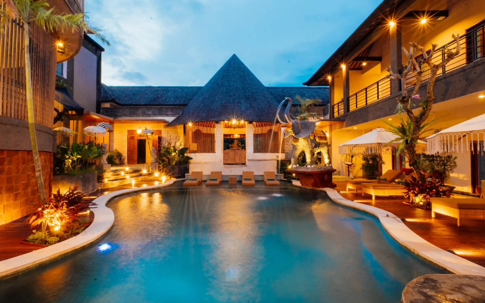 The Wellness & Spa at The Bidadari Villas & Spa Umalas, between Seminyak and Canggu