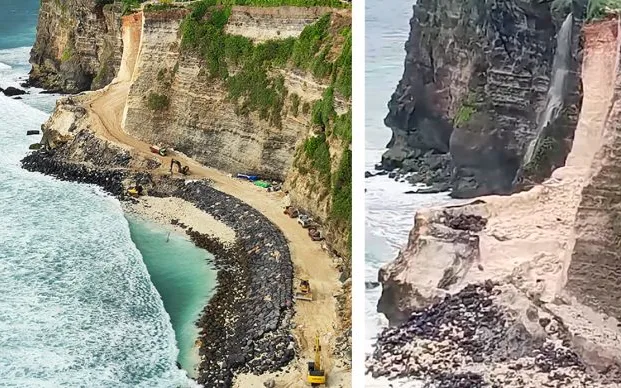 Uluwatu Seawall Construction to Safeguard Bali’s Iconic Limestone Cliffs